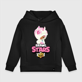 Детское худи Oversize хлопок с принтом Brawl Stars Leon Unicorn в Ухте, френч-терри — 70% хлопок, 30% полиэстер. Мягкий теплый начес внутри —100% хлопок | боковые карманы, эластичные манжеты и нижняя кромка, капюшон на магнитной кнопке | brawl | brawl stars | leon | stars | unicorn | бравл старс | брол старс | единорог | игра | леон | мобильная игра | мобильные игры