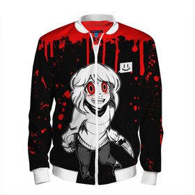 Мужской бомбер 3D с принтом UNDERTALE в Ухте, 100% полиэстер | застегивается на молнию, по бокам два кармана без застежек, по низу бомбера и на воротнике - эластичная резинка | chara | frisk | sans | undertale | андертале | андертейл | игра | подземная история | подземная сказка | санс | ундертале | фриск | чара