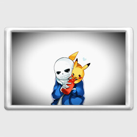 Магнит 45*70 с принтом UNDERTALE в Ухте, Пластик | Размер: 78*52 мм; Размер печати: 70*45 | chara | frisk | sans | undertale | андертале | андертейл | игра | пика | пикачу | подземная история | подземная сказка | покемон | санс | ундертале | фриск | чара