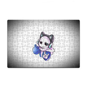 Пазл магнитный 126 элементов с принтом UNDERTALE в Ухте, полимерный материал с магнитным слоем | 126 деталей, размер изделия —  180*270 мм | chara | frisk | sans | undertale | андертале | андертейл | игра | подземная история | подземная сказка | санс | ундертале | фриск | чара