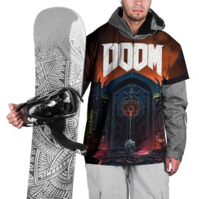 Накидка на куртку 3D с принтом DOOM - Hellgate в Ухте, 100% полиэстер |  | doom | eternal | game | gate | hell | horror | ад | врата | дум | игра | персонаж | хоррор | шутер