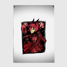 Постер ОТЕЛЬ ХАЗБИН АЛАСТОР: в Ухте, 100% бумага
 | бумага, плотность 150 мг. Матовая, но за счет высокого коэффициента гладкости имеет небольшой блеск и дает на свету блики, но в отличии от глянцевой бумаги не покрыта лаком | alastor | hazbin hotel | ад | ада | аластор | демоны | мультфильм | отель | отель хазбин | рай | сериал | чарли