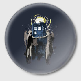 Значок с принтом Doctor Who в Ухте,  металл | круглая форма, металлическая застежка в виде булавки | bbc | dimension | dr who | jenna coleman | jodie whittaker | matt smith | relative | resolution | space | tardis | the doctor | time | галлифрей | джоди уиттакер | доктор кто | тардис