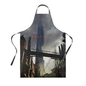 Фартук 3D с принтом HALF LIFE в Ухте, 100% полиэстер | общий размер — 65 х 85 см, ширина нагрудника — 26 см, горловина — 53 см, длина завязок — 54 см, общий обхват в поясе — 173 см. Принт на завязках и на горловине наносится с двух сторон, на основной части фартука — только с внешней стороны | alyx vance | black mesa | citadel | fps | game | gordon freeman | half life | half life 2 | lambda | valve | гордон фриман | гордон фримент | фриман | хал | халф лайф | черная меза