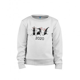 Детский свитшот хлопок Веселые мышки 2020: в Ухте, 100% хлопок | круглый вырез горловины, эластичные манжеты, пояс и воротник |