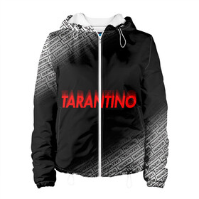 Женская куртка 3D с принтом КВЕНТИН ТАРАНТИНО. в Ухте, ткань верха — 100% полиэстер, подклад — флис | прямой крой, подол и капюшон оформлены резинкой с фиксаторами, два кармана без застежек по бокам, один большой потайной карман на груди. Карман на груди застегивается на липучку | tarantino | квентин тарантино | однажды в голливуде | тарантино