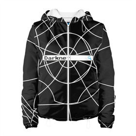 Женская куртка 3D с принтом Darknet в Ухте, ткань верха — 100% полиэстер, подклад — флис | прямой крой, подол и капюшон оформлены резинкой с фиксаторами, два кармана без застежек по бокам, один большой потайной карман на груди. Карман на груди застегивается на липучку | darknet | internet | memes | даркнет | интернет | мемы