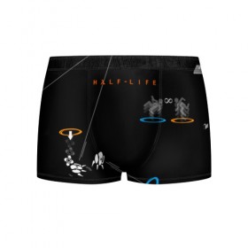 Мужские трусы 3D с принтом half-life в Ухте, 50% хлопок, 50% полиэстер | классическая посадка, на поясе мягкая тканевая резинка | Тематика изображения на принте: 