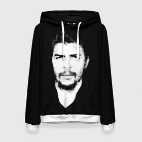 Женская толстовка 3D с принтом Че Гевара в Ухте, 100% полиэстер  | двухслойный капюшон со шнурком для регулировки, мягкие манжеты на рукавах и по низу толстовки, спереди карман-кенгуру с мягким внутренним слоем. | Тематика изображения на принте: che | cuba | guevara | revolution | бунтарь | коммунизм | куба | революция | свобода | советский | союз | ссср | че гевара