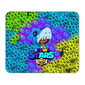 Коврик для мышки прямоугольный с принтом BRAWL STARS x LEON в Ухте, натуральный каучук | размер 230 х 185 мм; запечатка лицевой стороны | brawlstars | leon | битваогней | бравлстарc | игра | игры | леон | мультик