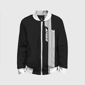 Детский бомбер 3D с принтом ATEEZ в Ухте, 100% полиэстер | застегивается на молнию, по бокам два кармана без застежек, мягкие манжеты, по низу бомбера и на воротнике — эластичная резинка | ateez | kpop | ёсан | минки | сан | сонхва | уён | хонджун | чонхо | эйтиз | юнхо