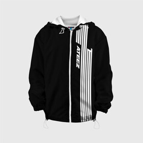 Детская куртка 3D с принтом ATEEZ в Ухте, 100% полиэстер | застежка — молния, подол и капюшон оформлены резинкой с фиксаторами, по бокам — два кармана без застежек, один потайной карман на груди, плотность верхнего слоя — 90 г/м2; плотность флисового подклада — 260 г/м2 | ateez | kpop | ёсан | минки | сан | сонхва | уён | хонджун | чонхо | эйтиз | юнхо