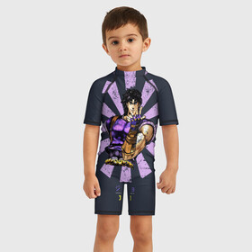 Детский купальный костюм 3D с принтом Joseph Joestar в Ухте, Полиэстер 85%, Спандекс 15% | застежка на молнии на спине | Тематика изображения на принте: aureo | battle tendency | blood | crusaders | dio | giorno | giovanna | golden | jjba | jojo memes | jojos | jotaro | manga | phantom | stardust | vento aureo | wind | джо джо | манга