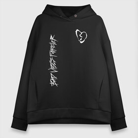 Женское худи Oversize хлопок с принтом BAD VIBES FOREVER в Ухте, френч-терри — 70% хлопок, 30% полиэстер. Мягкий теплый начес внутри —100% хлопок | боковые карманы, эластичные манжеты и нижняя кромка, капюшон на магнитной кнопке | bad | forever | tentacion | vibes | xtentacion | xxxtentacion | икс | тентасьён | тентасьон