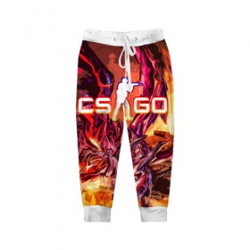 Детские брюки 3D с принтом CS GO в Ухте, 100% полиэстер | манжеты по низу, эластичный пояс регулируется шнурком, по бокам два кармана без застежек, внутренняя часть кармана из мелкой сетки | cs | csgo | go | го | игры | кс | ксго