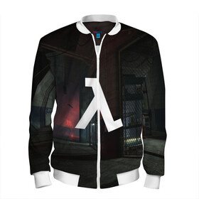 Мужской бомбер 3D с принтом HALF-LIFE в Ухте, 100% полиэстер | застегивается на молнию, по бокам два кармана без застежек, по низу бомбера и на воротнике - эластичная резинка | alyx vance | black mesa | citadel | fps | game | gordon freeman | half life | half life 2 | lambda | valve | гордон фриман | гордон фримент | фриман | хал | халф лайф | черная меза