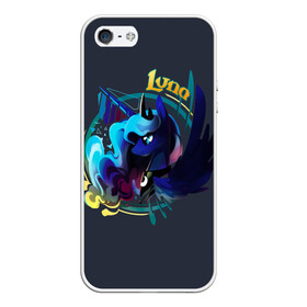 Чехол для iPhone 5/5S матовый с принтом My little pony Luna в Ухте, Силикон | Область печати: задняя сторона чехла, без боковых панелей | applejack | little | magic | mlp | my | pinkie pie | pony | rainbow dash | rarity | twilight | дракон | дружба | единорог | искорка | пони | селестия | спайк | сумеречная | это чудо