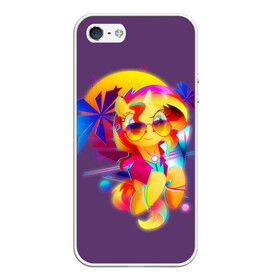 Чехол для iPhone 5/5S матовый с принтом My little pony в Ухте, Силикон | Область печати: задняя сторона чехла, без боковых панелей | applejack | little | magic | mlp | my | pinkie pie | pony | rainbow dash | rarity | twilight | дракон | дружба | единорог | искорка | пони | селестия | спайк | сумеречная | это чудо