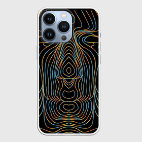 Чехол для iPhone 13 Pro с принтом Неоновое свечение в Ухте,  |  | необычная куртка | необычная футболка | неоновый принт | оригинальная куртка | оригинальный принт | психоделика | психоделический узор | психоделия | футболка оригинальная