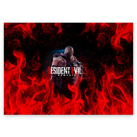 Поздравительная открытка с принтом RESIDENT EVIL 3 в Ухте, 100% бумага | плотность бумаги 280 г/м2, матовая, на обратной стороне линовка и место для марки
 | Тематика изображения на принте: ada wong | biohazard | leon | nemesis | project resistance | raccoon city | re | re3 | resident evil | resident evil 3 | rpd | stars | umbrella | ада вонг | амбрелла | немезис | ужасы