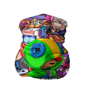 Бандана-труба 3D с принтом BRAWL STARS LEON в Ухте, 100% полиэстер, ткань с особыми свойствами — Activecool | плотность 150‒180 г/м2; хорошо тянется, но сохраняет форму | brawl stars | bull | colt | crow | leon | leon shark | shark | stars | акула | берли | ворон | динамайк | кольт | леон | леон акула | нита | спайк | шелли | эль примо