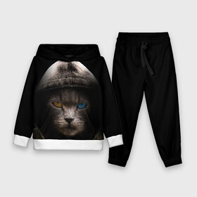 Детский костюм 3D (с толстовкой) с принтом Уличный кот в Ухте,  |  | Тематика изображения на принте: cat | животные | киска | кот | котик | коты | котэ | кошка | кошки