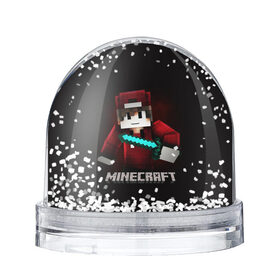 Снежный шар MINECRAFT: в Ухте, Пластик | Изображение внутри шара печатается на глянцевой фотобумаге с двух сторон | game | minecraft | блоки | игра | квадраты | компьютерная игра | крипер | майнкрафт