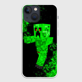 Чехол для iPhone 13 mini с принтом MINECRAFT в Ухте,  |  | game | minecraft | блоки | игра | квадраты | компьютерная игра | крипер | майнкрафт