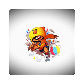 Магнит виниловый Квадрат с принтом Brawl Stars в Ухте, полимерный материал с магнитным слоем | размер 9*9 см, закругленные углы | brawl stars | chicken | crow | game | leon | бравл | бравл стар | бравл старс | ворон | ворона | детская | детям | игра | компьютерная игра | кров | леон | персонаж | цыпленок