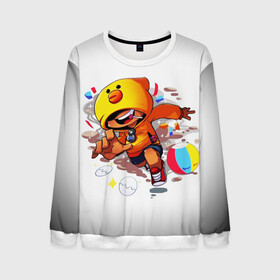 Мужской свитшот 3D с принтом Brawl Stars в Ухте, 100% полиэстер с мягким внутренним слоем | круглый вырез горловины, мягкая резинка на манжетах и поясе, свободная посадка по фигуре | brawl stars | chicken | crow | game | leon | бравл | бравл стар | бравл старс | ворон | ворона | детская | детям | игра | компьютерная игра | кров | леон | персонаж | цыпленок