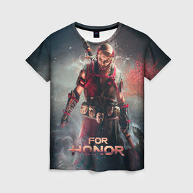 Женская футболка 3D с принтом Shadows of the Hitokiri art в Ухте, 100% полиэфир ( синтетическое хлопкоподобное полотно) | прямой крой, круглый вырез горловины, длина до линии бедер | for | game | hitokiri | honor | rpg | samurai | shadow | ubisoft | игра | призрак | рпг | самурай | тени | хитокири | юбисофт