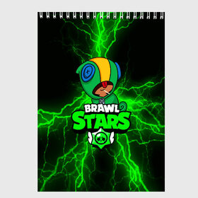 Скетчбук с принтом BRAWL STARS LEON в Ухте, 100% бумага
 | 48 листов, плотность листов — 100 г/м2, плотность картонной обложки — 250 г/м2. Листы скреплены сверху удобной пружинной спиралью | 2020 | android | brawl stars | crow | games | leon | mobile game | stars | бравл старс | ворон | игры | леон | мобильные игры