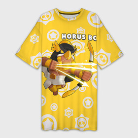 Платье-футболка 3D с принтом Horus Bo в Ухте,  |  | brawl | bs | clash line | fails | funny | leon | moments | stars | supercell | tick | бой | босс | бравл | броубол | бс | драка | звезд | осада | поззи | сейф | старс | цель