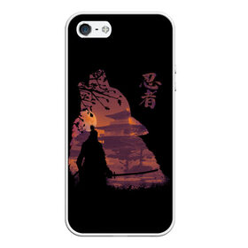 Чехол для iPhone 5/5S матовый Sekiro Shadows Die Twice: в Ухте, Силикон | Область печати: задняя сторона чехла, без боковых панелей | armed | death | die | game | japan | ninja | one | samurai | sekiro | shadow | shinobi | wolf | волк | игра | ниндзя | самураи | самурай | тени | тень | шиноби | япония