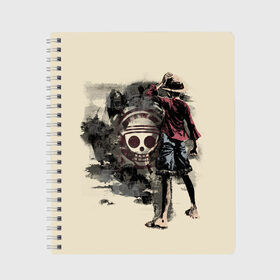 Тетрадь с принтом One Piece в Ухте, 100% бумага | 48 листов, плотность листов — 60 г/м2, плотность картонной обложки — 250 г/м2. Листы скреплены сбоку удобной пружинной спиралью. Уголки страниц и обложки скругленные. Цвет линий — светло-серый
 | anime | kaido | luffy | manga | one piece | theory | zoro | большой куш | ван | луффи | манга | манки д | мульт | пираты | пис | рыжий | сёнэн | сериал | шанкс