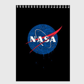 Скетчбук с принтом NASA Краски в Ухте, 100% бумага
 | 48 листов, плотность листов — 100 г/м2, плотность картонной обложки — 250 г/м2. Листы скреплены сверху удобной пружинной спиралью | mars | nasa | paint | space | stars | x | брызги | галактика | звезда | звезды | илон | капли | капля | космос | краски | марс | маск | наса | потеки | пятна | пятно | разводы | цвет | цвета