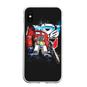 Чехол для iPhone XS Max матовый с принтом Transformers в Ухте, Силикон | Область печати: задняя сторона чехла, без боковых панелей | bumblebee | transformers | автоботы | бамблби | мегатрон | оптимус прайм | роботы | трансформеры