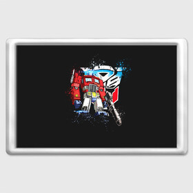Магнит 45*70 с принтом Transformers в Ухте, Пластик | Размер: 78*52 мм; Размер печати: 70*45 | Тематика изображения на принте: bumblebee | transformers | автоботы | бамблби | мегатрон | оптимус прайм | роботы | трансформеры