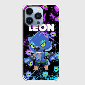 Чехол для iPhone 13 Pro с принтом BRAWL STARS ОБОРОТЕНЬ LEON. в Ухте,  |  | Тематика изображения на принте: brawl stars | leon | moba | pattern | бравл старс | брызги | брызги красок | жанр | игра | леон | оборотень | оборотень leon | паттерн | череп | черепа