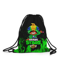 Рюкзак-мешок 3D с принтом Brawl Stars LEON в Ухте, 100% полиэстер | плотность ткани — 200 г/м2, размер — 35 х 45 см; лямки — толстые шнурки, застежка на шнуровке, без карманов и подкладки | 8 bit | 8 бит | brawl | brawl stars | crow | leon | stars | бравл | бравл старс | браво старс | игра | компьютерная | кров | леон | онлайн | старс