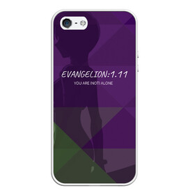 Чехол для iPhone 5/5S матовый с принтом Evangelion 1 11 в Ухте, Силикон | Область печати: задняя сторона чехла, без боковых панелей | eva | evangelion | rei | you are not alone | девушка | ева | евангелион | рей | ты не один | тян