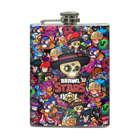 Фляга с принтом BRAWL STARS POKO в Ухте, металлический корпус | емкость 0,22 л, размер 125 х 94 мм. Виниловая наклейка запечатывается полностью | bibi | brawl stars | brock | bull | crow | dinomike | el primo | leon | mobile game | nita | poko | ricochet | stars | tara | бравл старс | ворон | леон | мобильные игры