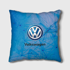 Подушка 3D с принтом Фольцваген в Ухте, наволочка – 100% полиэстер, наполнитель – холлофайбер (легкий наполнитель, не вызывает аллергию). | состоит из подушки и наволочки. Наволочка на молнии, легко снимается для стирки | gti | volkswagen | авто | автомобиль | гольф | машина | фольцваген