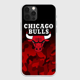 Чехол для iPhone 12 Pro с принтом CHICAGO BULLS | ЧИКАГО БУЛЛС в Ухте, силикон | область печати: задняя сторона чехла, без боковых панелей | bulls | chicago | chicago bulls | nba | red bulls | usa | америка | быки | нба | сша | чикаго буллс