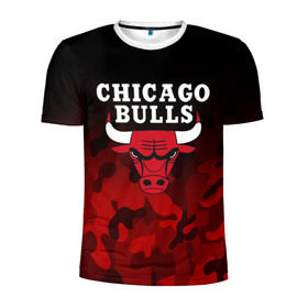 Мужская футболка 3D спортивная с принтом CHICAGO BULLS | ЧИКАГО БУЛЛС в Ухте, 100% полиэстер с улучшенными характеристиками | приталенный силуэт, круглая горловина, широкие плечи, сужается к линии бедра | bulls | chicago | chicago bulls | nba | red bulls | usa | америка | быки | нба | сша | чикаго буллс
