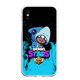Чехол для iPhone XS Max матовый с принтом Brawl Stars LEON SHARK в Ухте, Силикон | Область печати: задняя сторона чехла, без боковых панелей | 8 bit | 8 бит | brawl | brawl stars | crow | leon | shark | stars | акула | бравл | бравл старс | браво старс | игра | компьютерная | кров | леон | леон акула | онлайн | старс | шарк