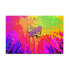 Пазл магнитный 126 элементов с принтом Stray Kids в Ухте, полимерный материал с магнитным слоем | 126 деталей, размер изделия —  180*270 мм | 3racha | i.n | jyp nation | k pop | kpop | skz | stray kids | к поп | кпоп | ли ноу | скз | страй кидс | стрэй кидс | сынмина | уджин | феликса | хана | хёнджина | чана | чанбина