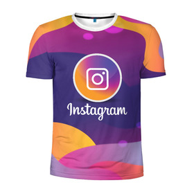 Мужская футболка 3D спортивная с принтом INSTAGRAM 2020 в Ухте, 100% полиэстер с улучшенными характеристиками | приталенный силуэт, круглая горловина, широкие плечи, сужается к линии бедра | insta | instagram | instagramm | social | видео | инста | инстаграм | инстаграмм | приложение | социальная сеть | фото