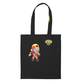 Сумка 3D повседневная с принтом Brawl Stars (Мах) в Ухте, 100% полиэстер | Плотность: 200 г/м2; Размер: 34×35 см; Высота лямок: 30 см | brawl | moba | stars | supercell | игра | мах