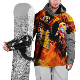 Накидка на куртку 3D с принтом Brawl Stars (Мах) в Ухте, 100% полиэстер |  | Тематика изображения на принте: brawl | moba | stars | supercell | игра | мах